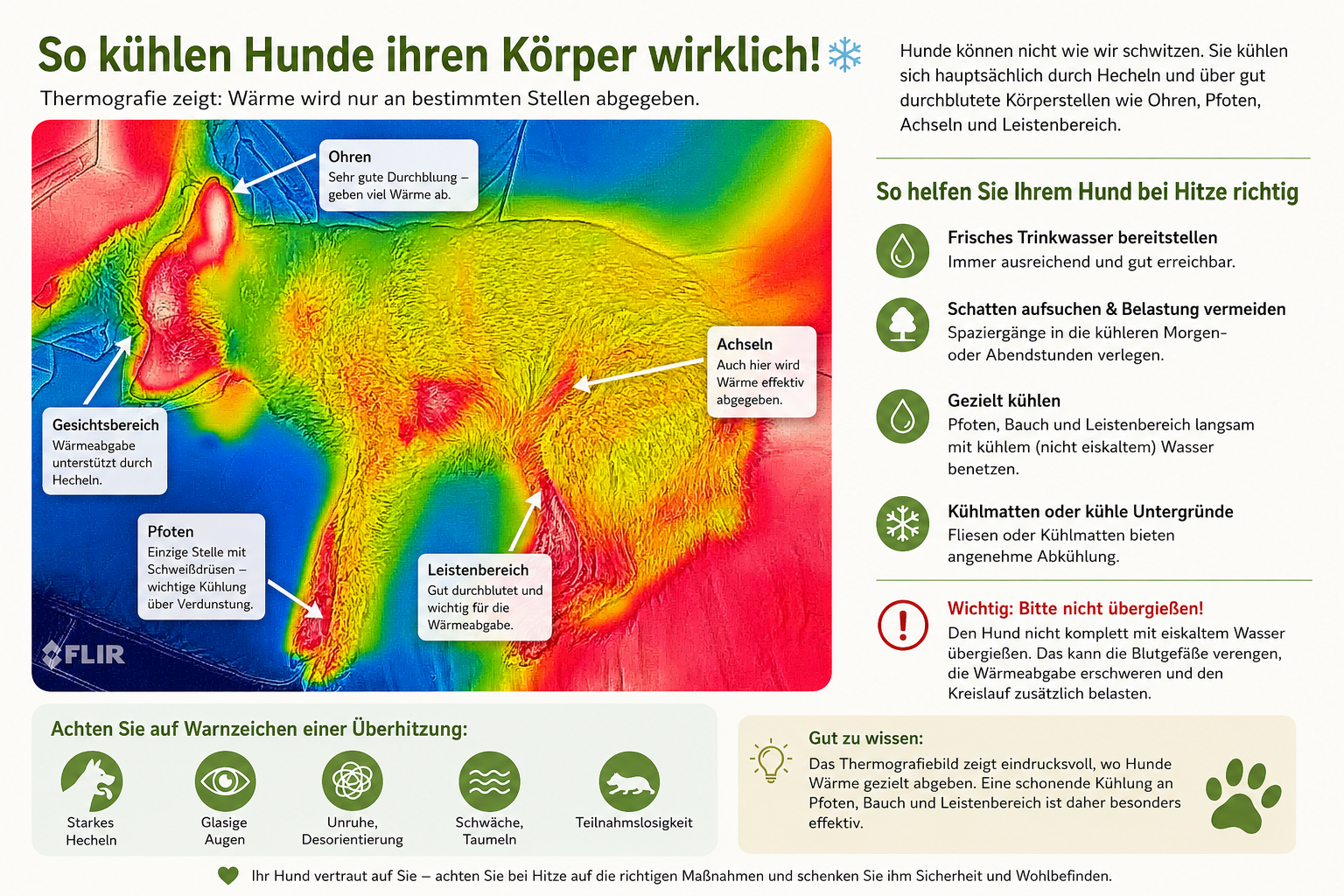 🌡️ So kühlen Hunde ihren Körper wirklich!